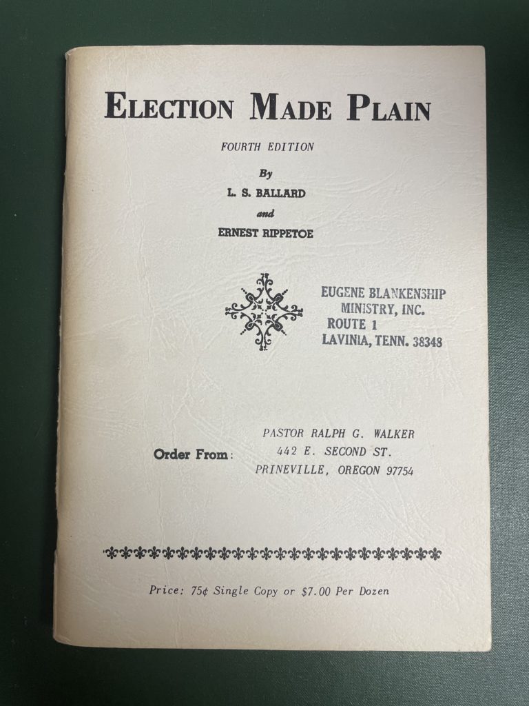 Photo of book "Election Made Plain"